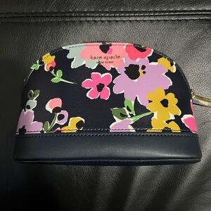 Kate Spade Navy Floral Pouch